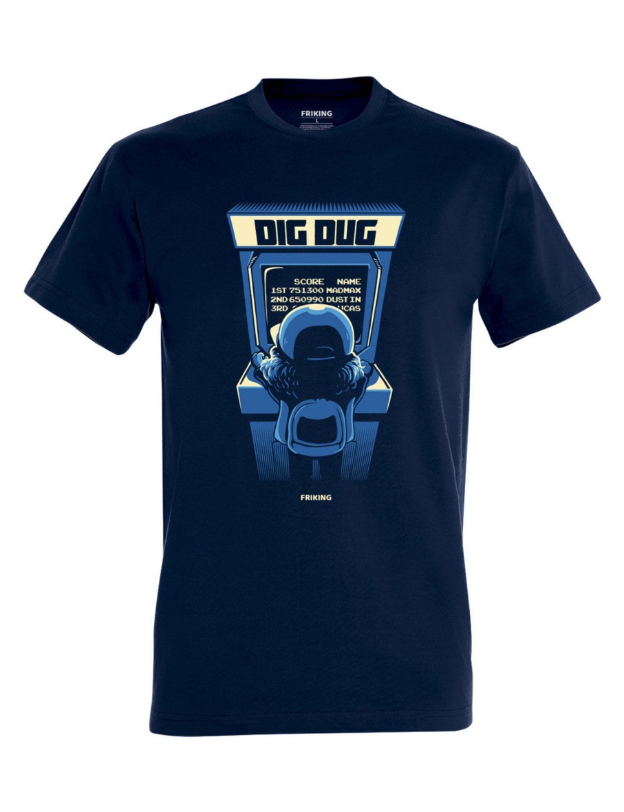 Friking Dig-Dug | Camisetas Tallas Grandes