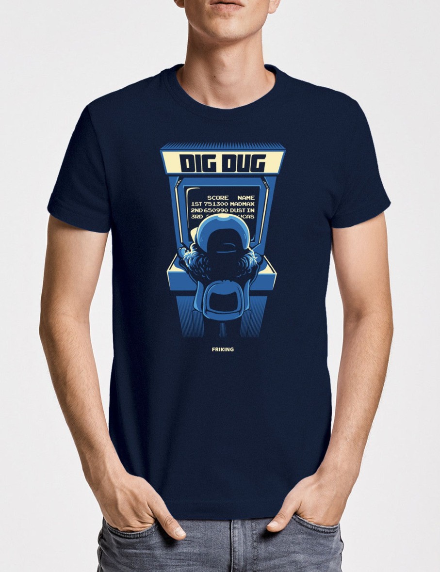 Friking Dig-Dug | Camisetas Tallas Grandes