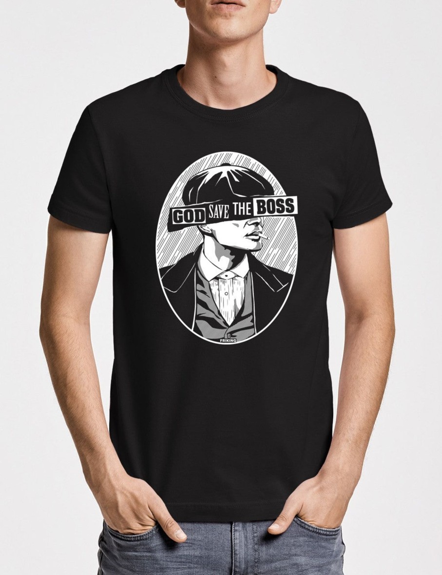 Friking God Save The Boss - 369 | Camisetas Hombre