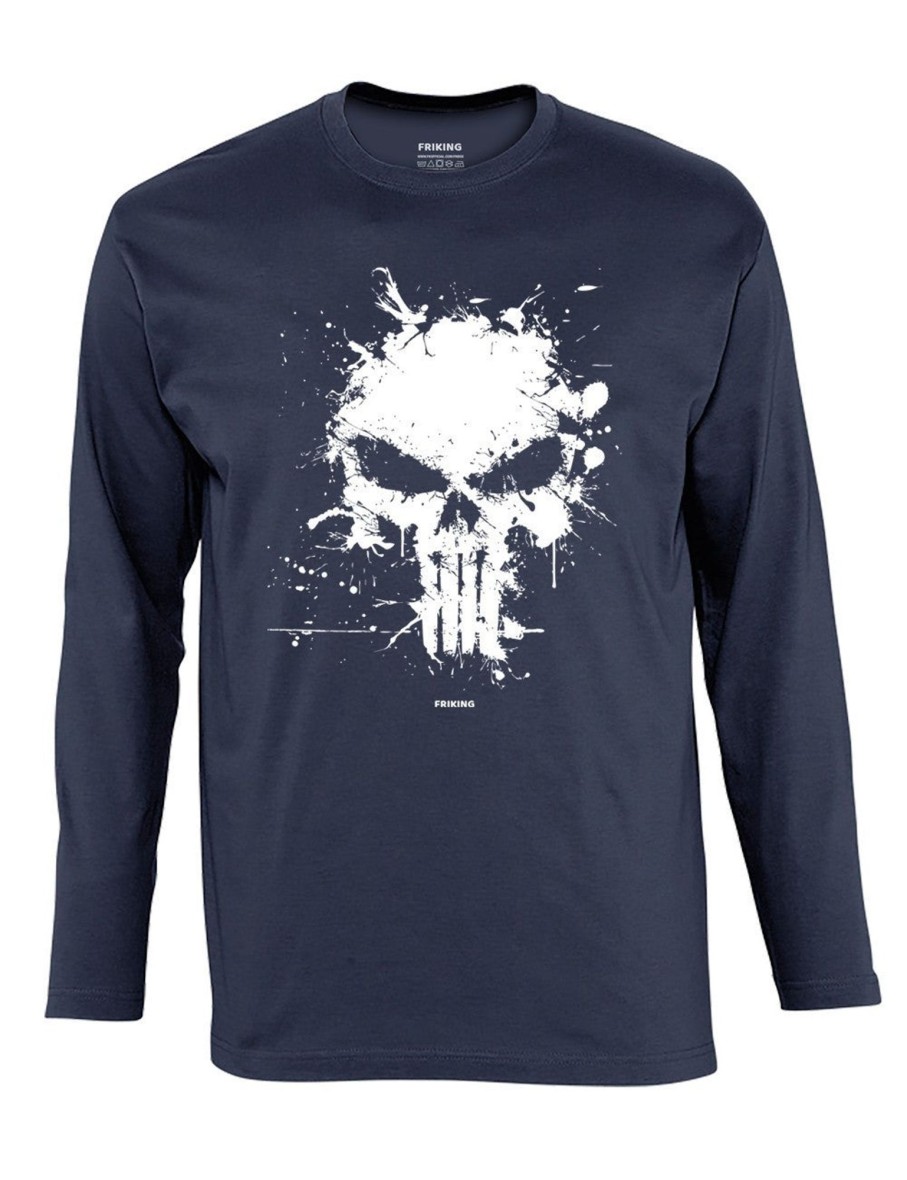 Friking Antihero Skull - 18 | Camisetas Manga Larga Hombre