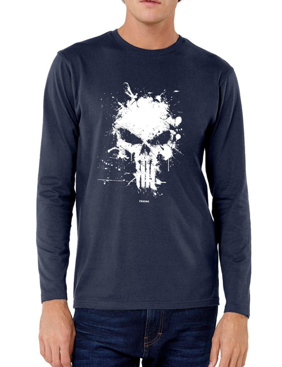 Friking Antihero Skull - 18 | Camisetas Manga Larga Hombre