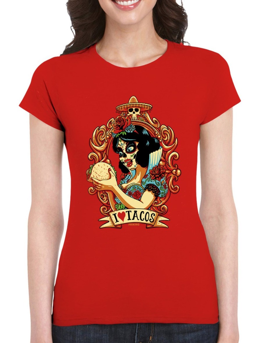 Friking I Love Tacos - 169 | Camisetas Mujer