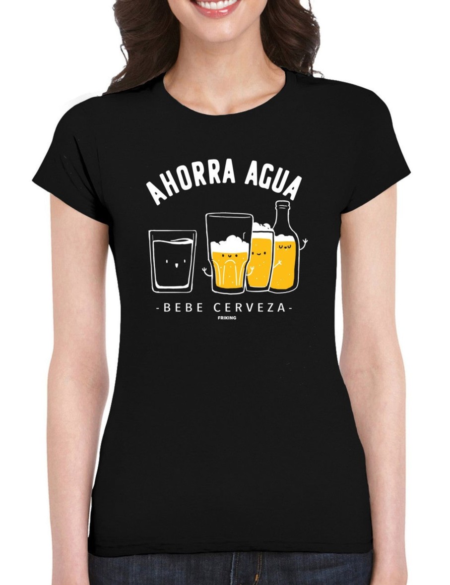 Friking Ahorra Agua - 343 | Camisetas Mujer