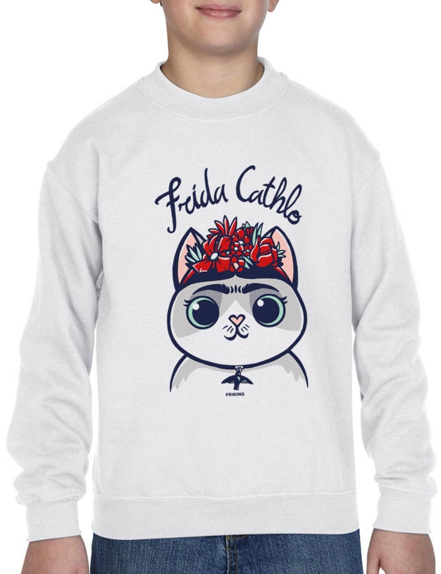 Friking Frida Cathlo - 377 | Sudaderas Sin Capucha Nino