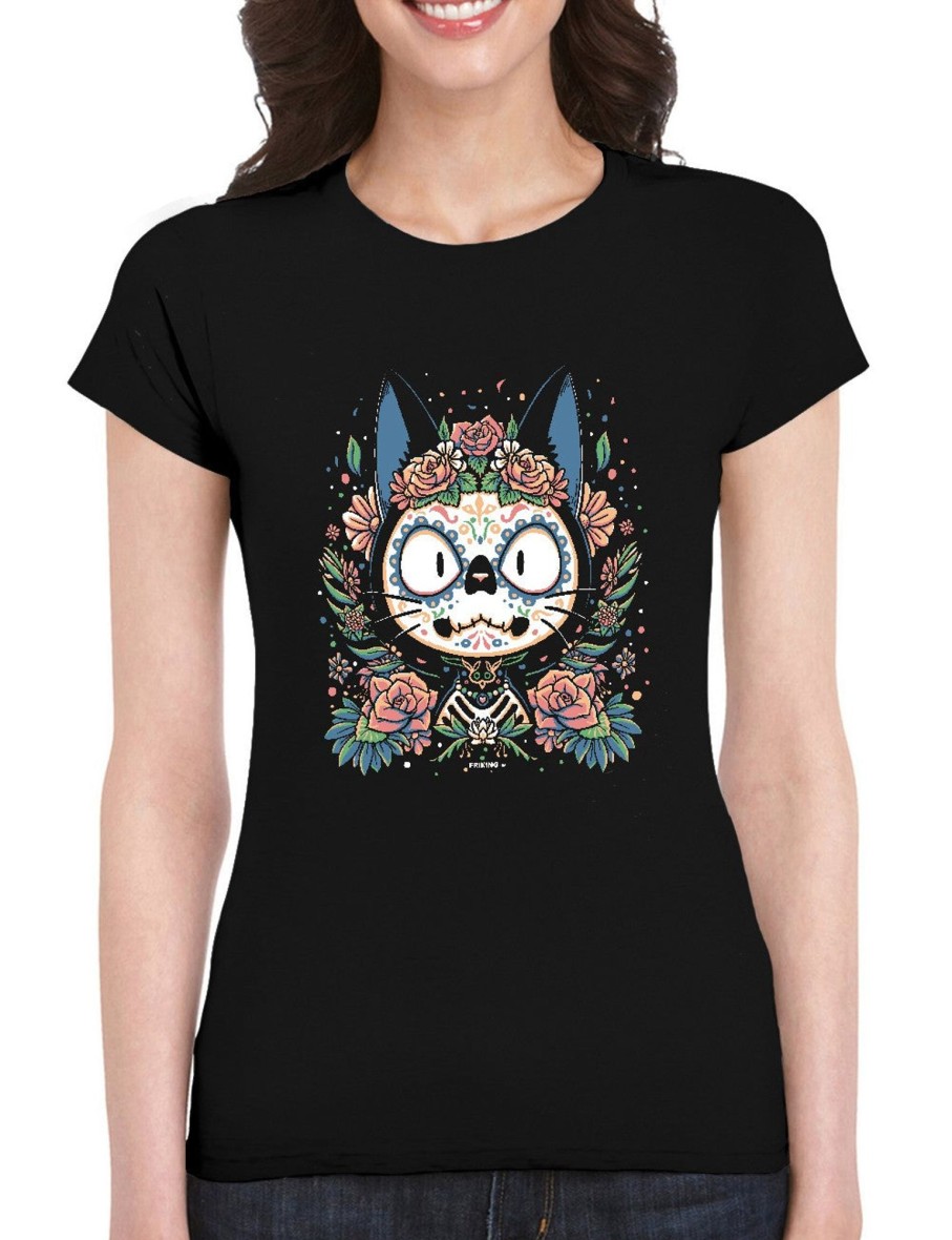 Friking Cat-Rina - 656 | Camisetas Mujer