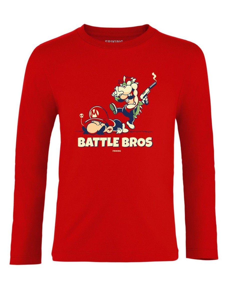 Friking Battle Bros - 199 | Camisetas Manga Larga Nino