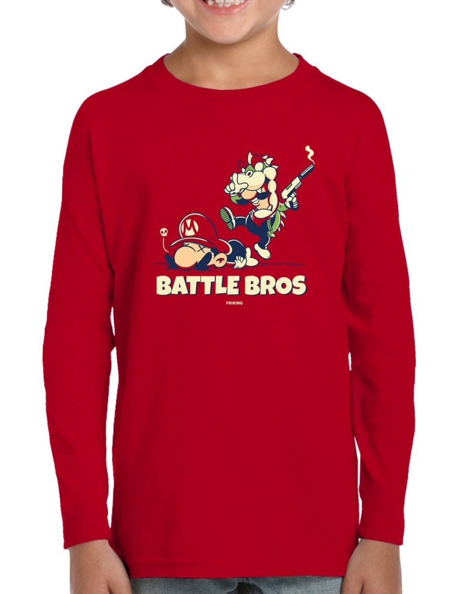 Friking Battle Bros - 199 | Camisetas Manga Larga Nino