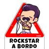 Friking Rockstar A Bordo | Vinilos De Coche