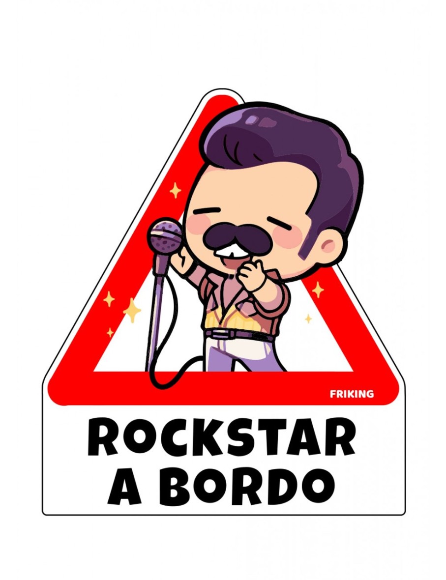 Friking Rockstar A Bordo | Vinilos De Coche