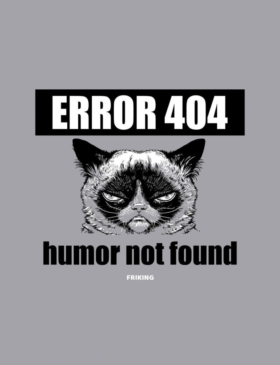 Friking Error 404 Humor Not Found - 82 | Camisetas De Tirantes