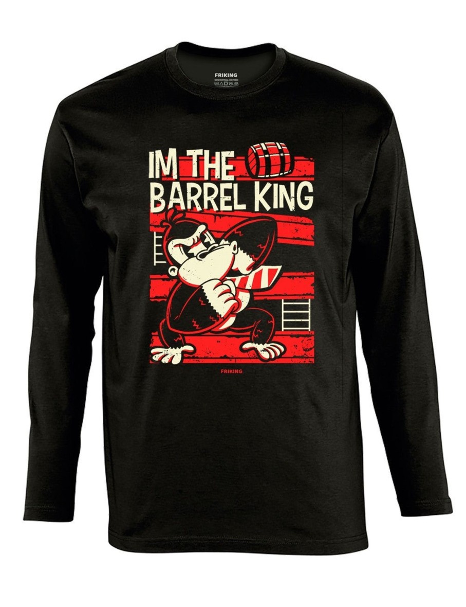 Friking I'M The Barrel King - 220 | Camisetas Manga Larga Hombre