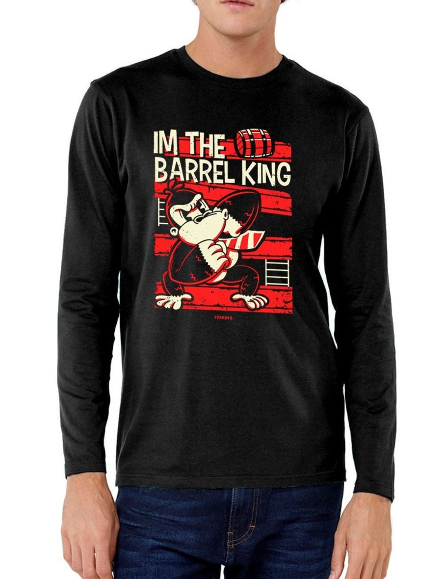 Friking I'M The Barrel King - 220 | Camisetas Manga Larga Hombre