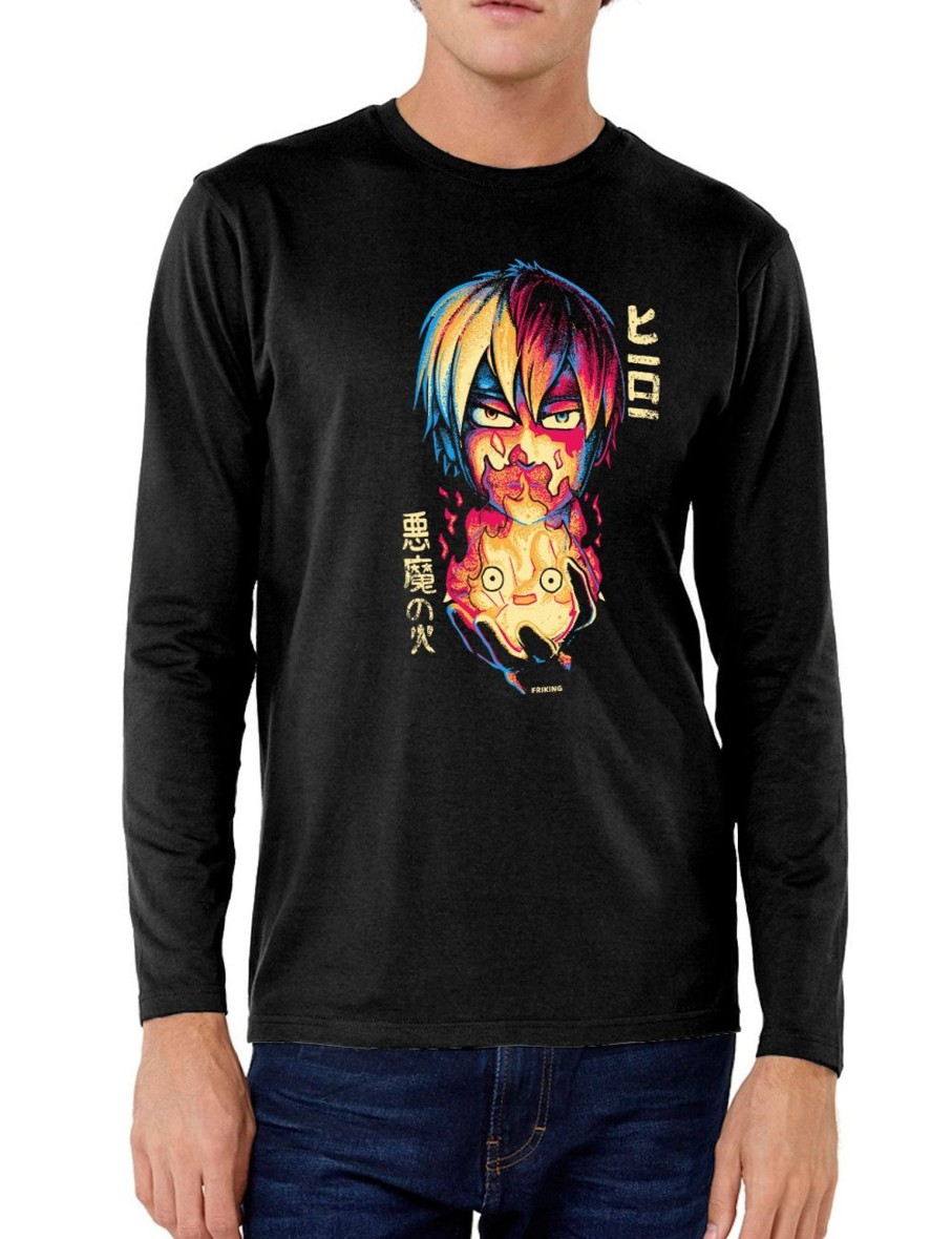 Friking Fire In My Hand - 274 | Camisetas Manga Larga Hombre