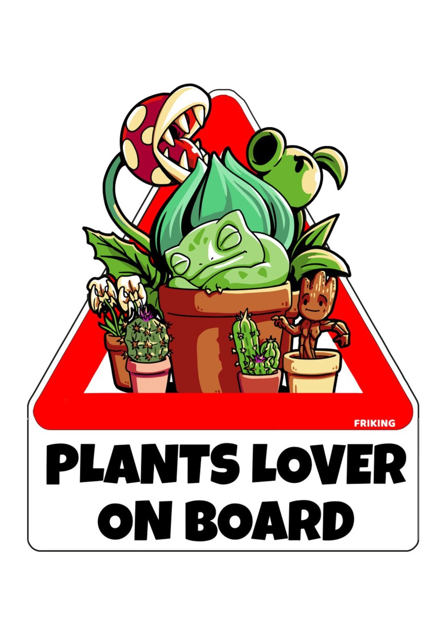 Friking Plants Lover | Vinilos De Coche