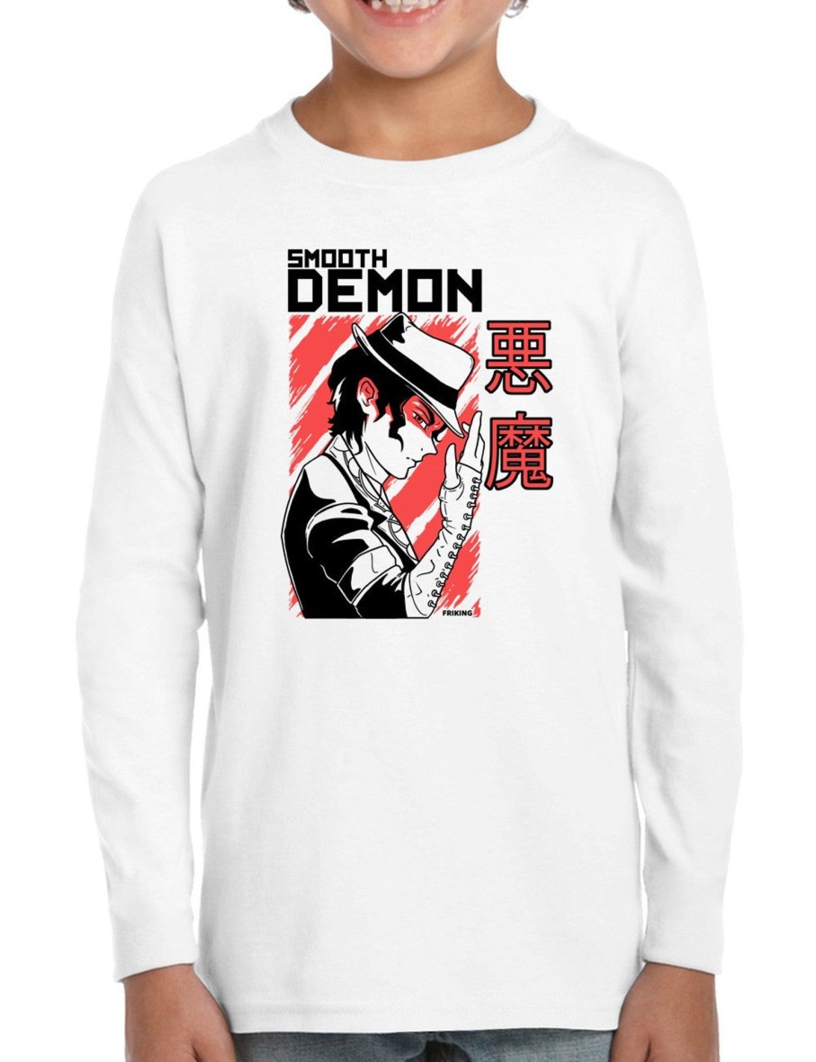 Friking Smooth Demon - 281 | Camisetas Manga Larga Nino