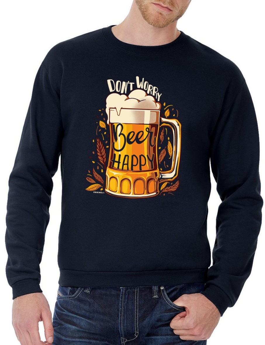 Friking Beer Happy - 671 | Sudaderas Sin Capucha Uni