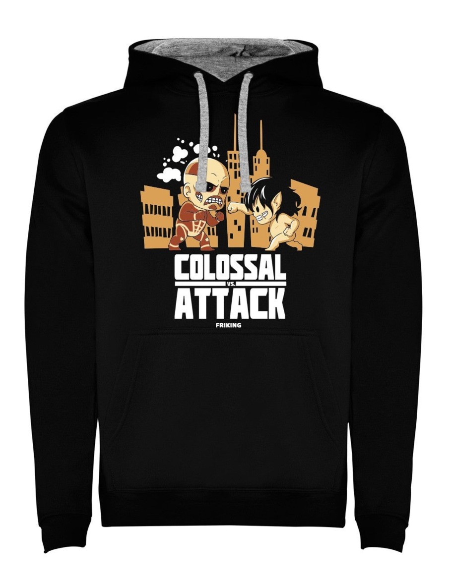 Friking Colossal Vs Attack - 9 | Sudaderas Con Capucha Uni