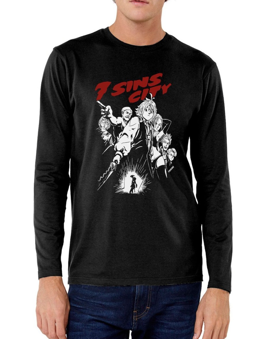 Friking 7 Sins City - 489 | Camisetas Manga Larga Hombre