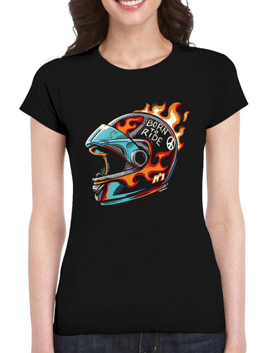 Friking Born To Ride - 302A | Camisetas Mujer