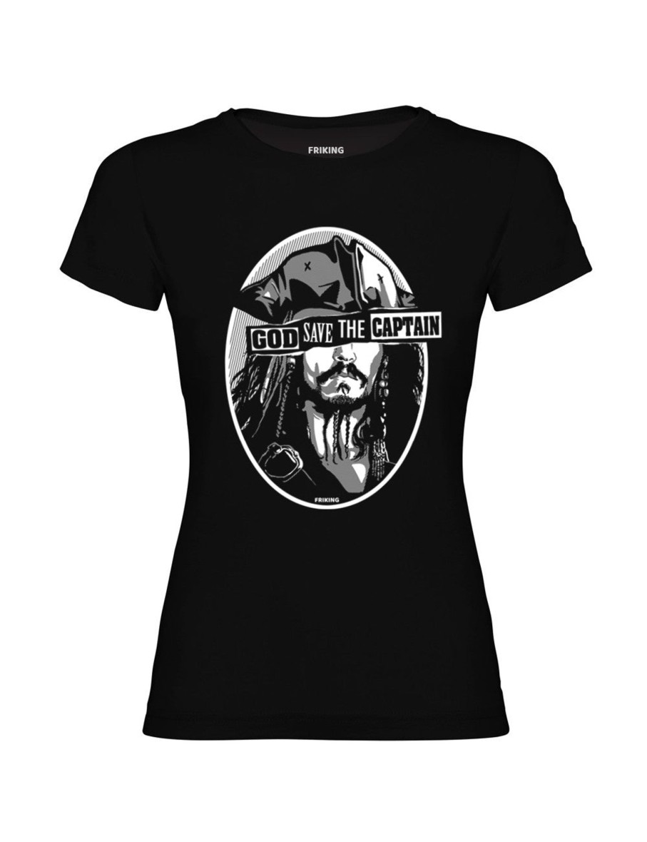 Friking God Save The Captain - 399 | Camisetas Mujer