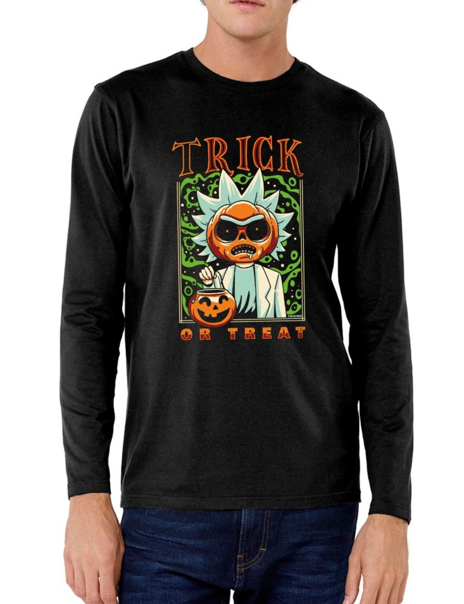 Friking Trick Or Treat - 477 | Camisetas Manga Larga Hombre