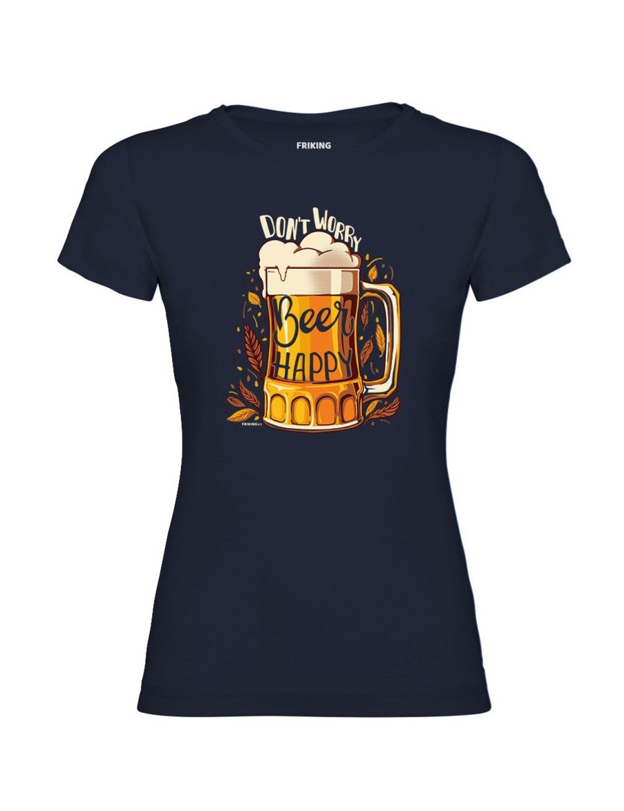 Friking Beer Happy - 671 | Camisetas Mujer