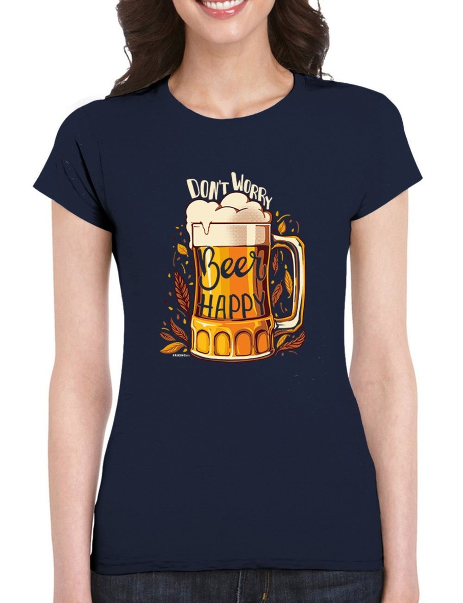 Friking Beer Happy - 671 | Camisetas Mujer