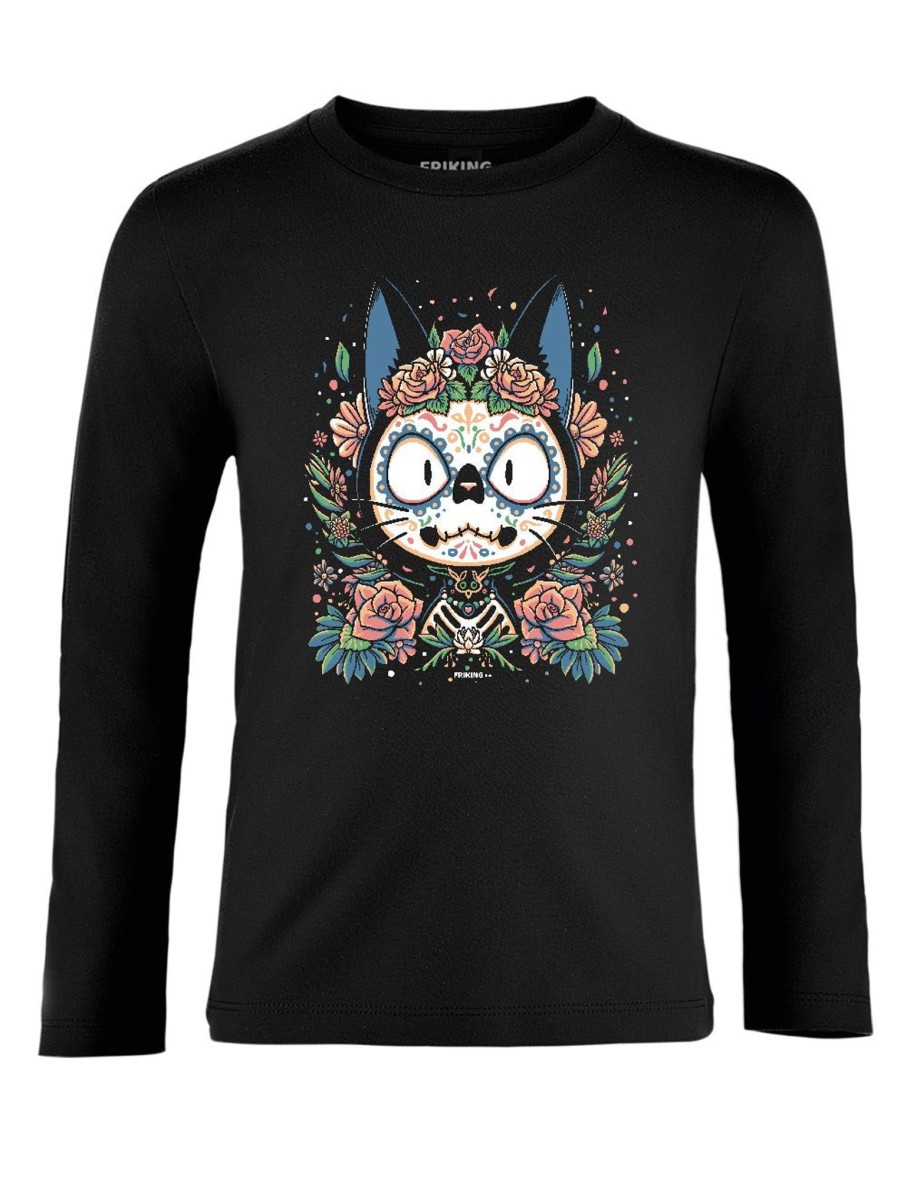 Friking Cat-Rina - 656 | Camisetas Manga Larga Nino