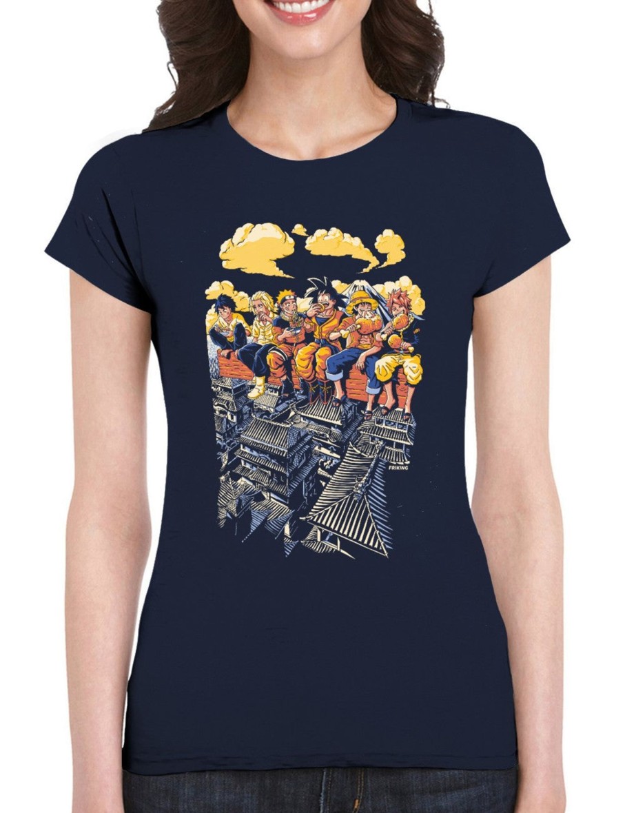 Friking Anime Having Lunch - 619 | Camisetas Mujer