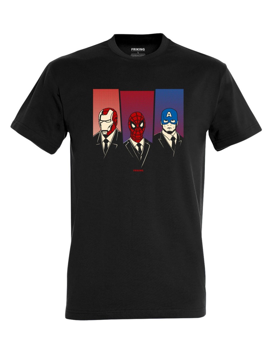 Friking Heroes In Suit | Camisetas Tallas Grandes