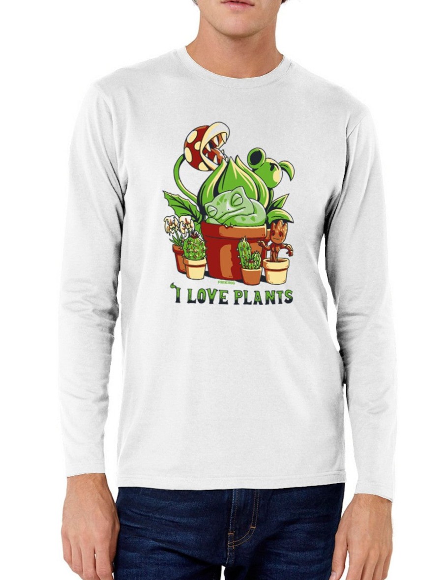 Friking I Love Plants - 563 | Camisetas Manga Larga Hombre