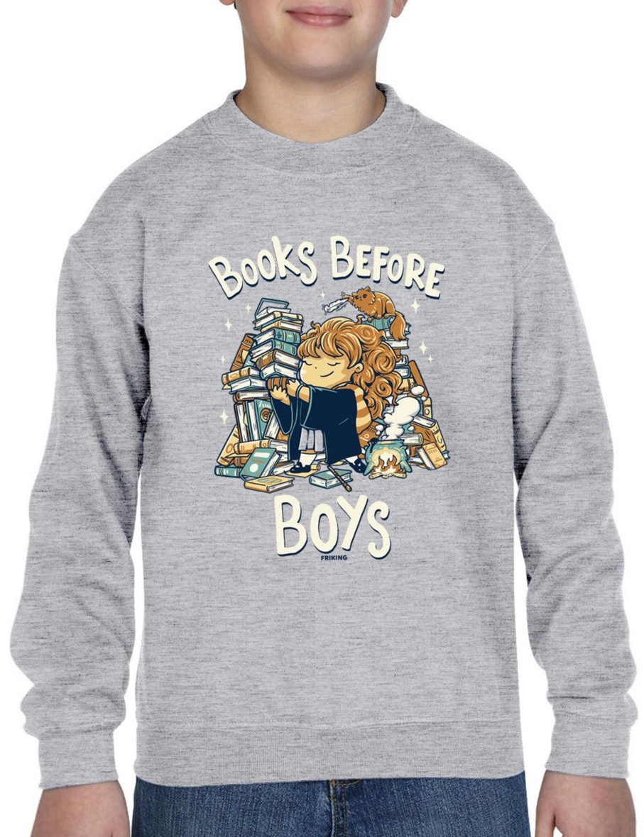 Friking Books Before Boys - 277 | Sudaderas Sin Capucha Nino