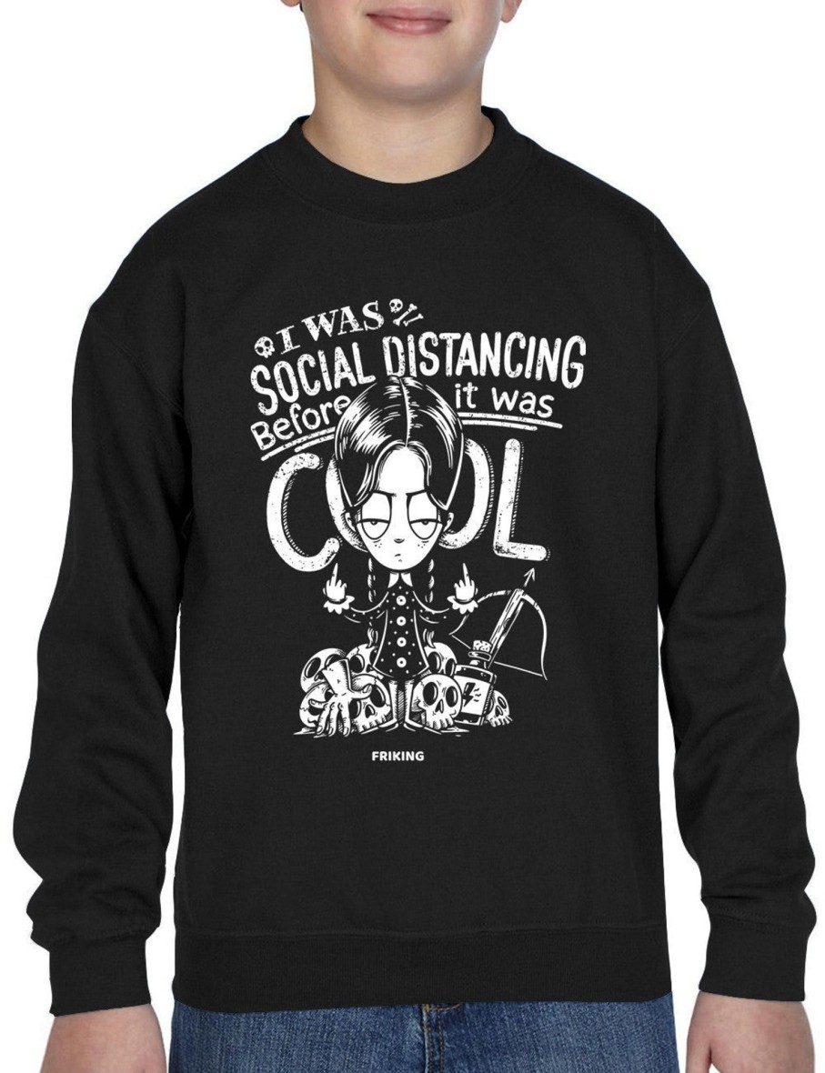 Friking I Was Social Distancing - 146 | Sudaderas Sin Capucha Nino