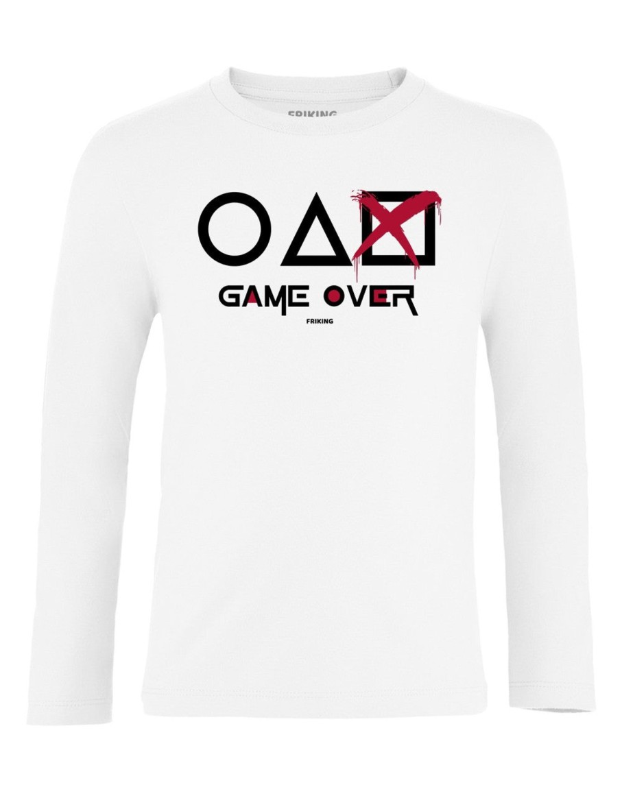 Friking Game Over Squid - 261 | Camisetas Manga Larga Nino