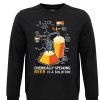 Friking Beer Is A Solution - 306A | Sudaderas Sin Capucha Nino