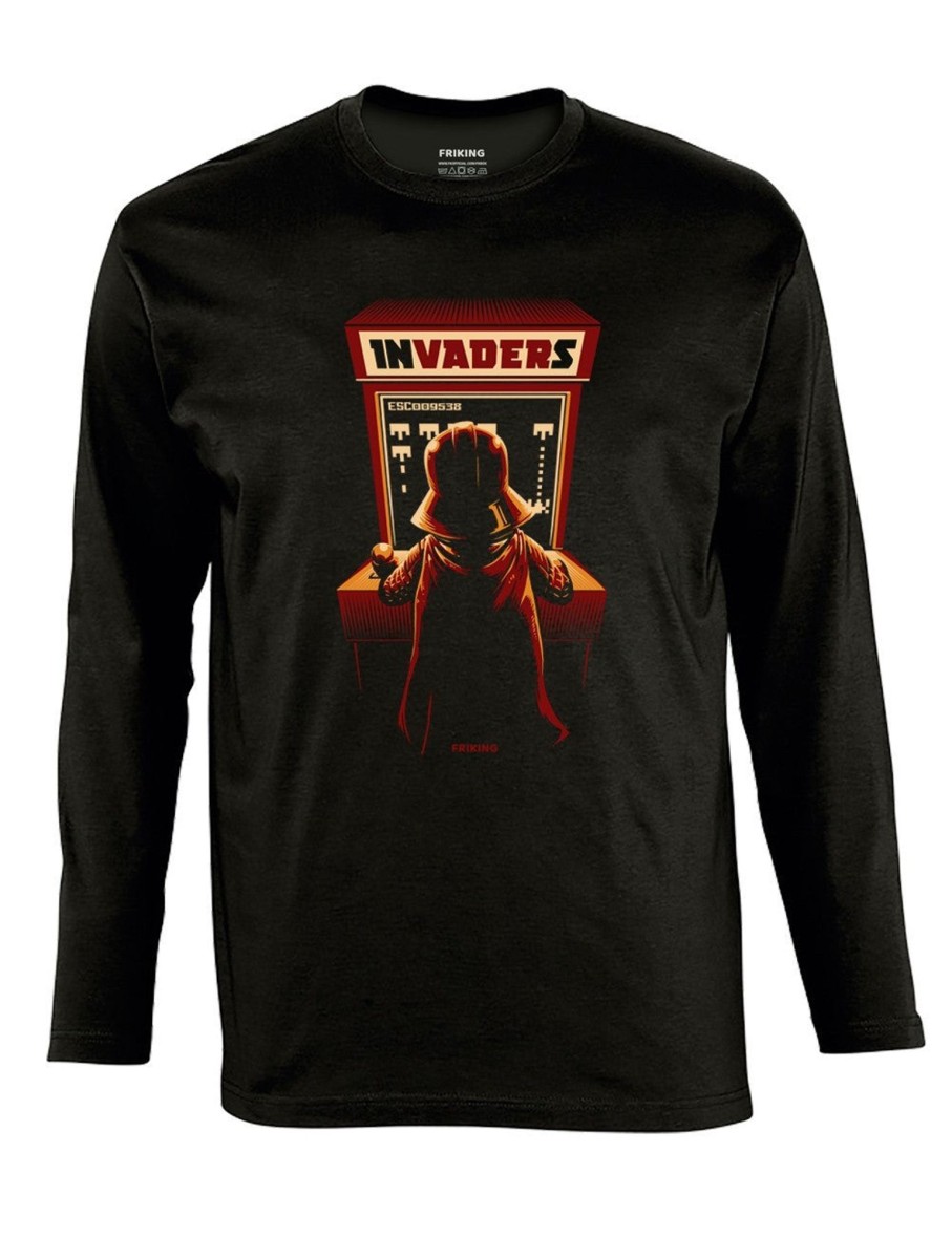 Friking Arcade Invaders - 110 | Camisetas Manga Larga Hombre