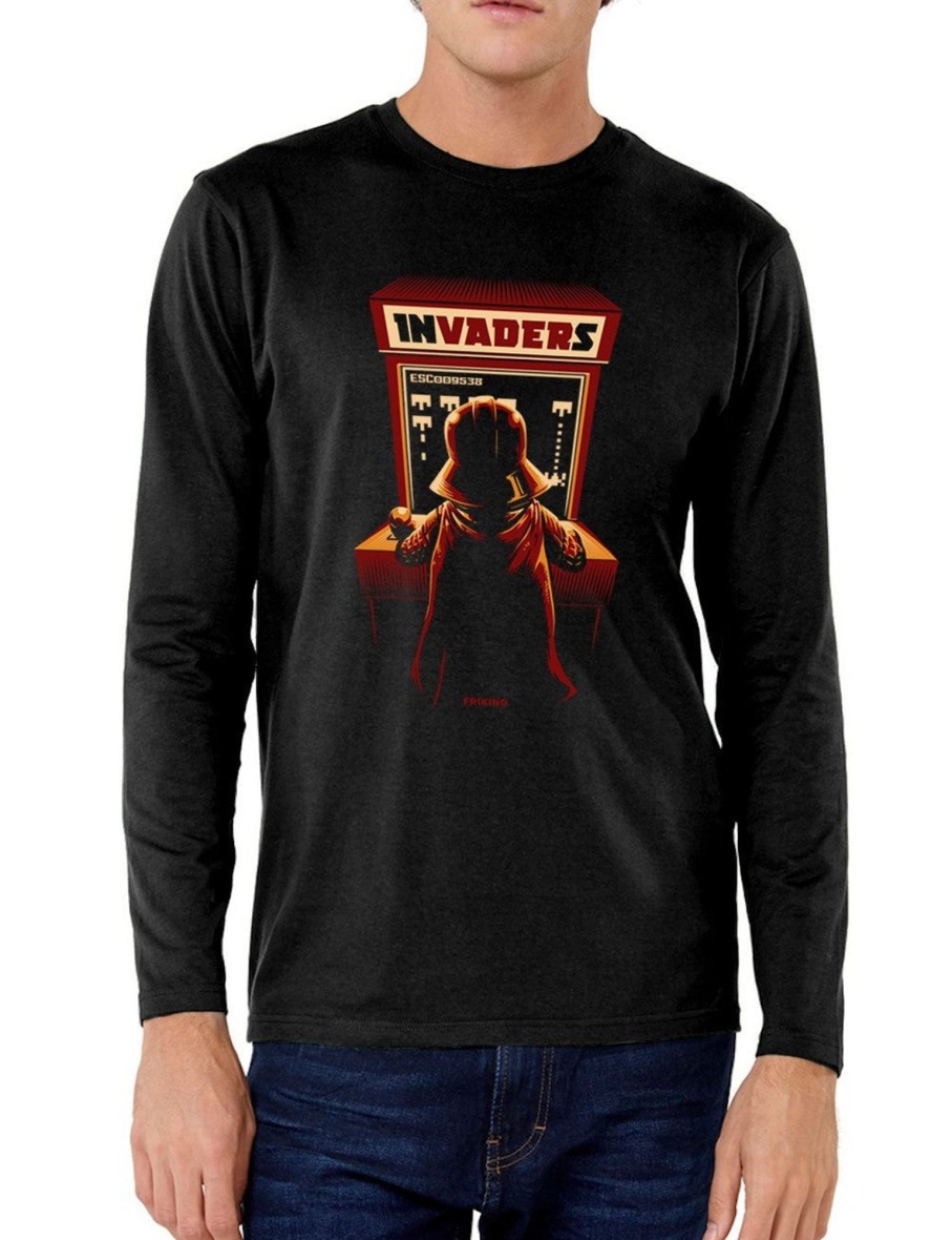 Friking Arcade Invaders - 110 | Camisetas Manga Larga Hombre