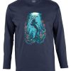 Friking Mermaid Silhouette - 680 | Camisetas Manga Larga Hombre