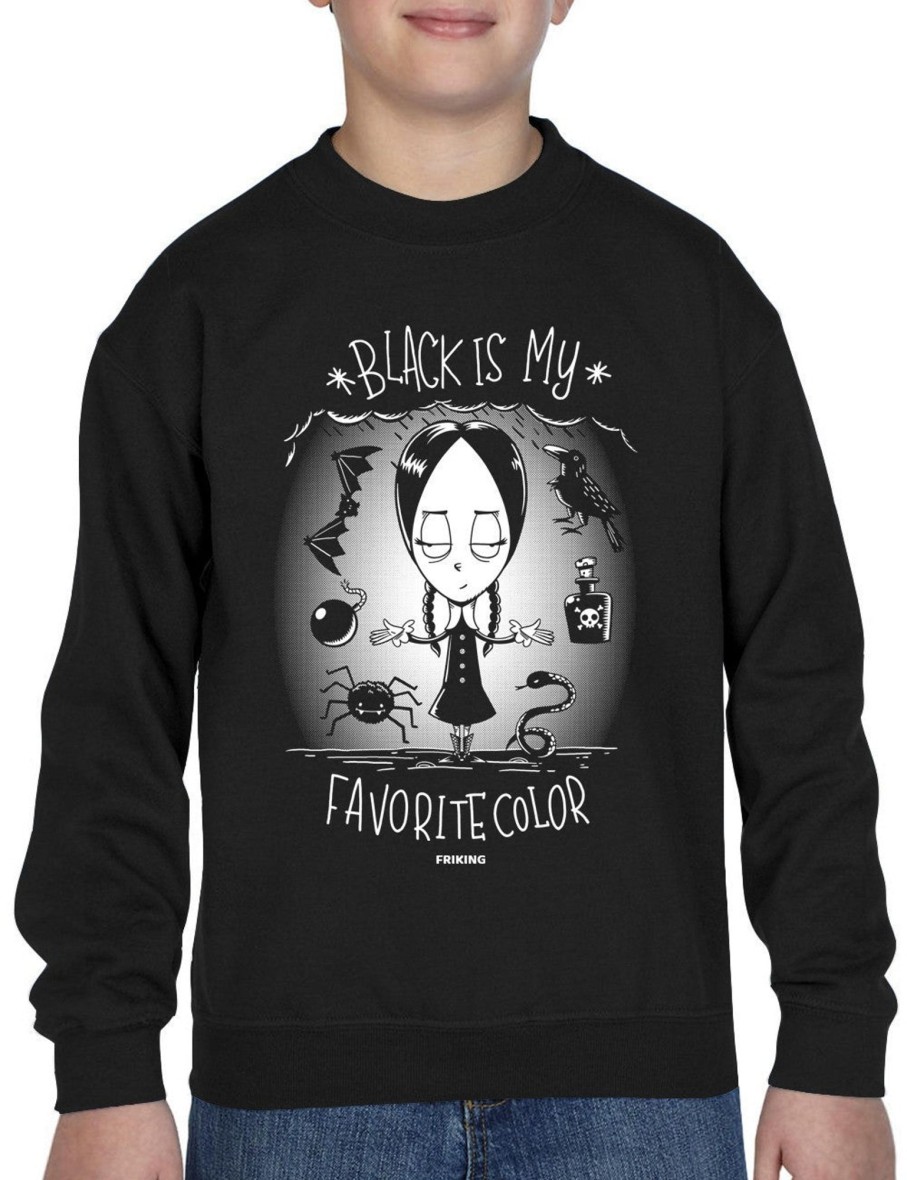 Friking Black Is My Favorite Color - 47 | Sudaderas Sin Capucha Nino