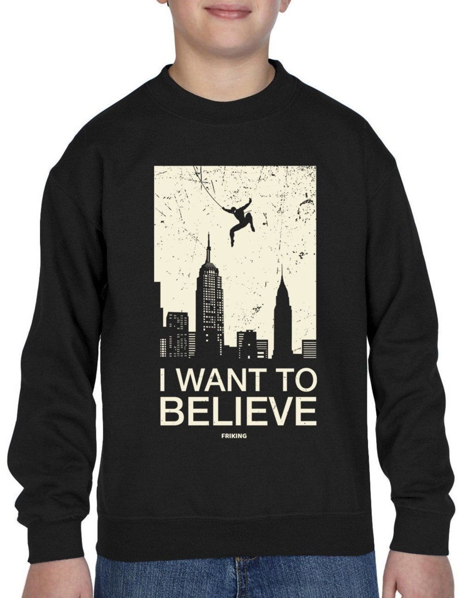 Friking I Want To Believe In Heroes - 212 | Sudaderas Sin Capucha Nino