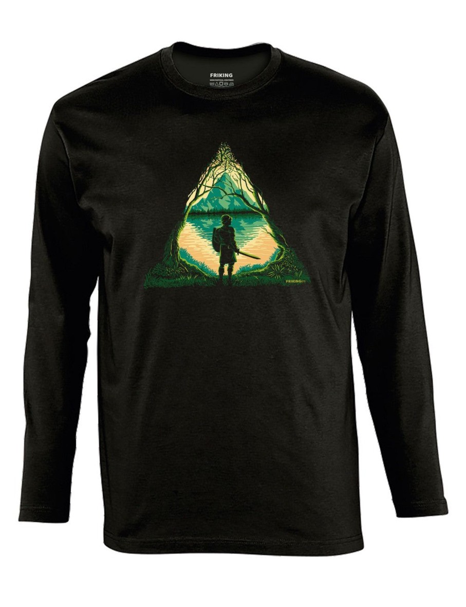 Friking Warrior Into The Wild - 670 | Camisetas Manga Larga Hombre