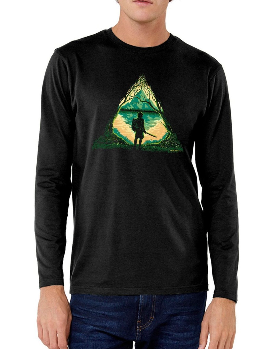 Friking Warrior Into The Wild - 670 | Camisetas Manga Larga Hombre