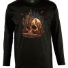 Friking Fungus Skull - 659 | Camisetas Manga Larga Hombre