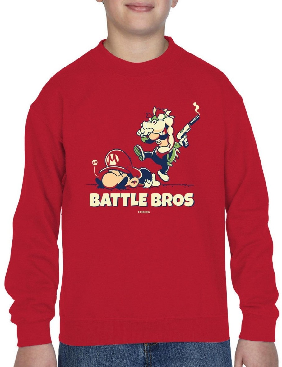 Friking Battle Bros - 199 | Sudaderas Sin Capucha Nino