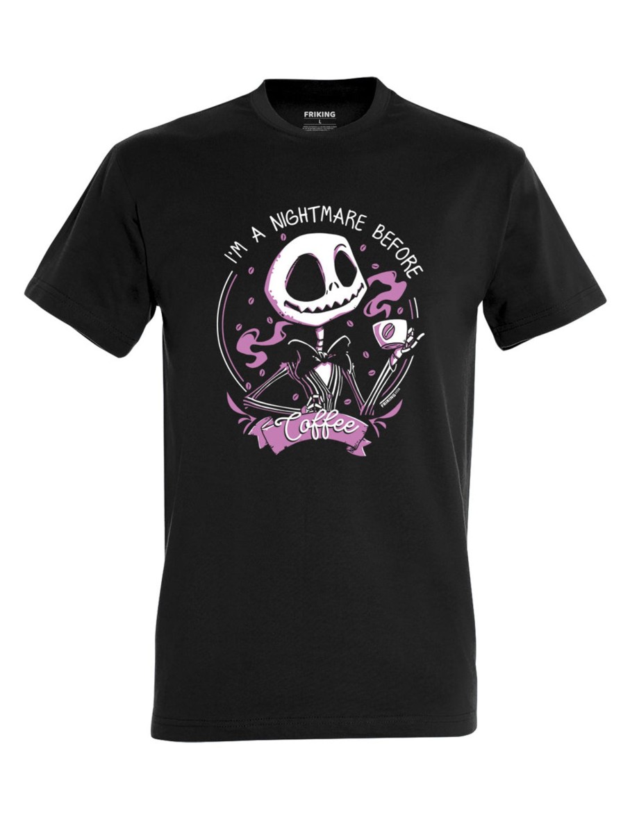 Friking I´M A Nightmare Before Coffee | Camisetas Tallas Grandes