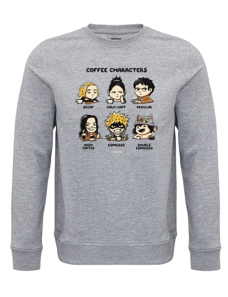 Friking Coffee Characters - 368 | Sudaderas Sin Capucha Uni