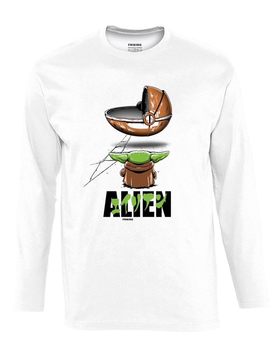 Friking Alien Cradle - 162 | Camisetas Manga Larga Hombre